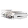 vidaXL Estrutura cama c/ gaveta 75x190 cm derivados de madeira branco