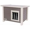 Kerbl Casa para gatos ECO Eli 57x45x43 cm cinzento e branco