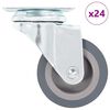 vidaXL 24 pcs rodas girat&oacute;rias 50 mm