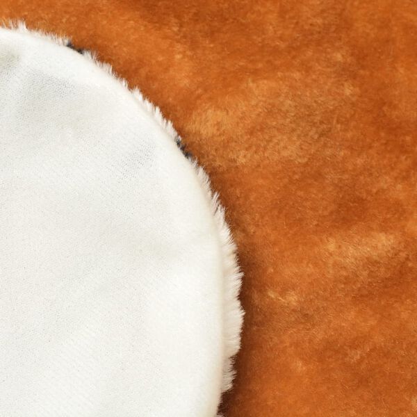 vidaXL Tapete le&atilde;o de pel&uacute;cia 205 cm castanho