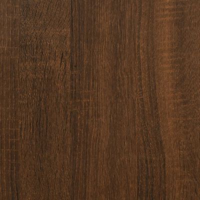 vidaXL Banco sapateira 42x42x45 cm derivados madeira carvalho castanho