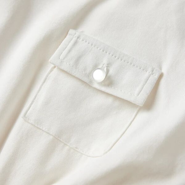 Vestido de manga curta para criança cor cru 104