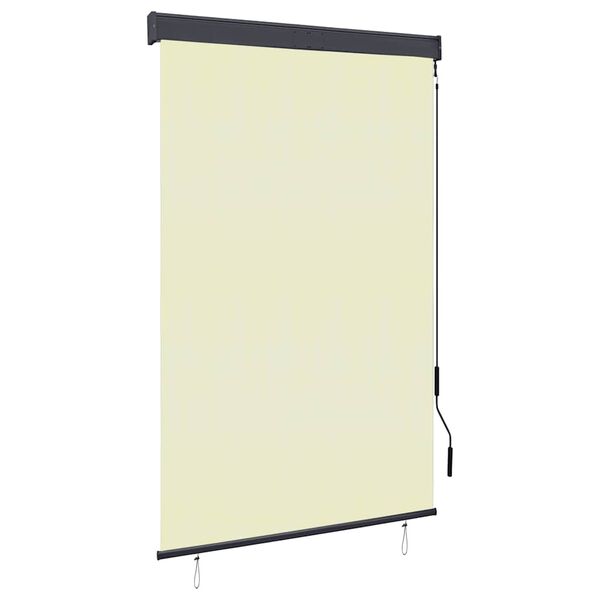 vidaXL Estore de rolo para exterior 120x250 cm creme
