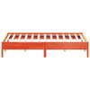 vidaXL Cama sem colch&atilde;o 200x200 cm pinho maci&ccedil;o castanho-mel