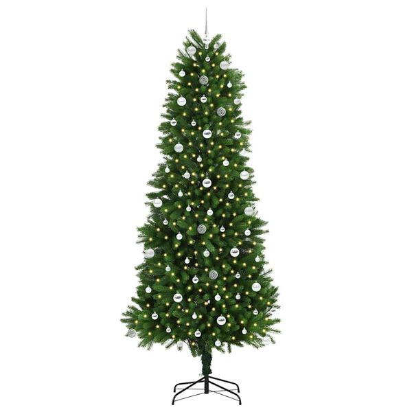 vidaXL &Aacute;rvore de Natal com 300 LEDs com suporte Verde 240 cm PE