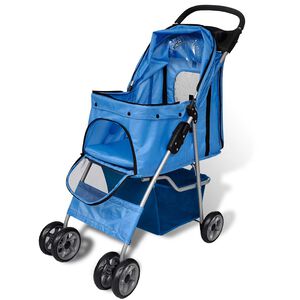 vidaXL Carrinho para c&atilde;es 15 kg azul