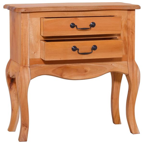 vidaXL Mesa de apoio 60x30x60 cm madeira de mogno maci&ccedil;a