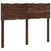 vidaXL Cabeceira de borda viva ROSTOCK Marrom Escuro 120 cm