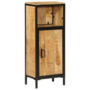 vidaXL M&oacute;vel de casa de banho 40x27x90 cm mangueira maci&ccedil;a e ferro