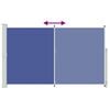 vidaXL Toldo lateral retr&aacute;til para p&aacute;tio 180x300 cm azul