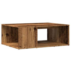 vidaXL Mesa de centro 90x67x33 cm derivados de madeira madeira velha