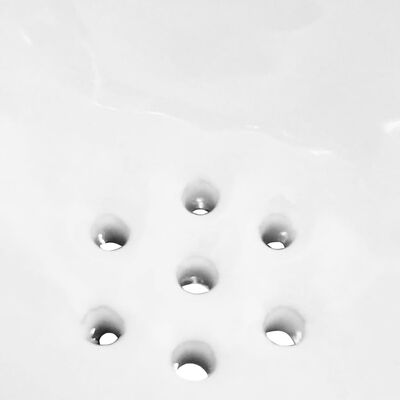 vidaXL Urinol de parede com válvula de descarga cerâmica branco