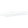 vidaXL Prateleiras p/ estante 4pcs 100x40x1,5cm deriv. madeira branco