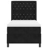 vidaXL Cama Box com cabeceira Preto 90 x 200 cm Veludo