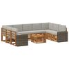 vidaXL Conjunto de Sof&aacute;s para Exterior 10 unid.