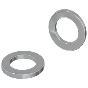 vidaXL Arruelas 2 pcs Prateado 10 x 10 x 1,2 mm A&ccedil;o