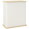vidaXL Balc&atilde;o de exposi&ccedil;&atilde;o Marrom Claro e Branco 80 x 40 x 93 cm