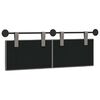 vidaXL Cabeceira Suspensa Cinzento-acastanhado 150 x 55 x 5 cm tecido