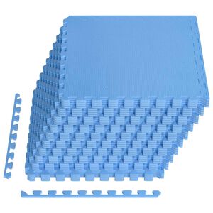vidaXL Tapetes 40 unid. Azul 14,4 m&sup2; Espuma EVA