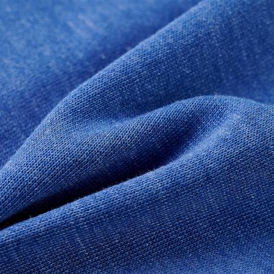 Sweatshirt para criança com capuz e fecho azul mesclado 104