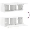 vidaXL Gabinete para TV 8 pcs Branco Brilhante