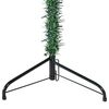 vidaXL Meia árvore de Natal fina com suporte 180 cm verde