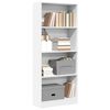 vidaXL Estante 60x24x143 cm derivados de madeira branco