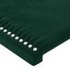 vidaXL Estrutura de cama sem colch&atilde;o 100x200 cm veludo verde-escuro