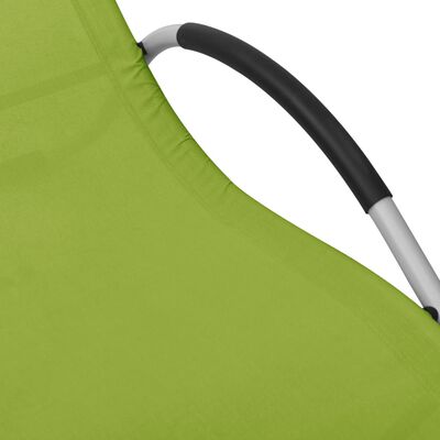 vidaXL Espreguiçadeira textilene verde e cinzento