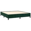 vidaXL Estrutura de cama sem colch&atilde;o 160x200 cm veludo verde-escuro
