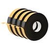 vidaXL Fita de espuma autoadesiva 4 pcs Preto 30mm x 5m Espuma CR