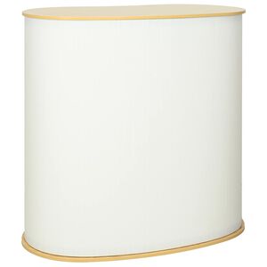 vidaXL Balc&atilde;o de exposi&ccedil;&atilde;o Marrom Claro e Branco 90 x 48 x 93 cm