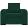 vidaXL Sof&aacute;-Cama Verde Escuro 98 x 71 x 83 cm Veludo