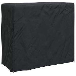 vidaXL Cobertura para suporte de lenha Preto 61 x 122 x 106 cm tecido