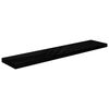 vidaXL Prateleiras de parede suspensas 2 pcs 120x23,5x3,8cm MDF preto