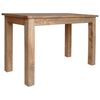 vidaXL Mesa de jantar madeira de mogno maci&ccedil;a 120x60x77 cm