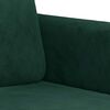 vidaXL Poltrona 60 cm veludo verde-escuro