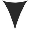 vidaXL Para-sol estilo vela triangular 160 g/m&sup2; 5x7x7 m PEAD preto