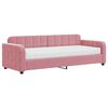 vidaXL Sofá-cama com colchão 80x200 cm veludo rosa