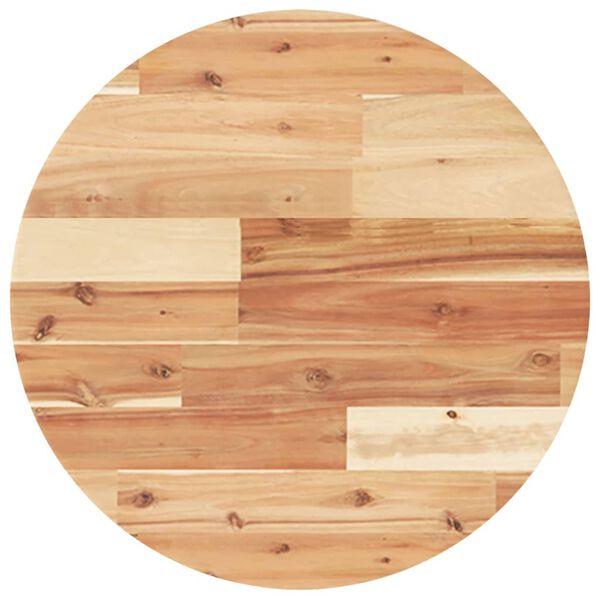 vidaXL Tampo de mesa redondo &Oslash;50x2 cm madeira de ac&aacute;cia maci&ccedil;a