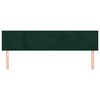 vidaXL Cabeceira de cama 2 pcs veludo 100x5x78/88 cm verde-escuro