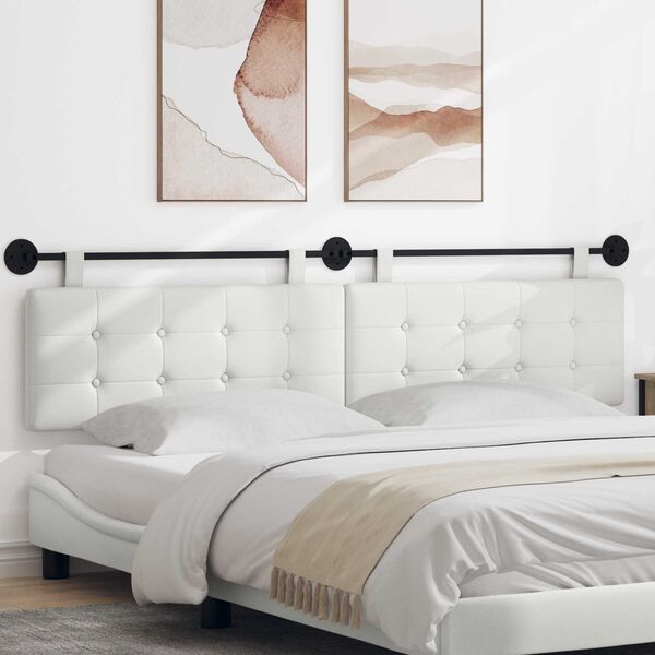 vidaXL Cabeceira Suspensa Montado na parede Couro Sint&eacute;tico