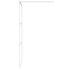 vidaXL Divis&oacute;ria de chuveiro prateado 100x195cm vidro ESG transparente