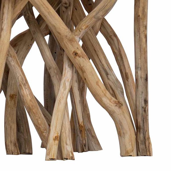 vidaXL Mesa de centro de troncos 40x40x40 cm mistura madeira reciclada