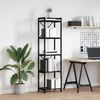 vidaXL Estante Carvalho Preto 40 x 30 x 155 cm Madeira processada