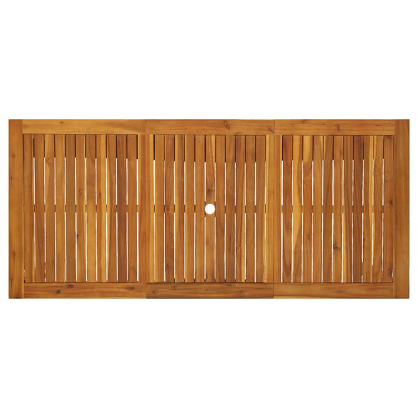 vidaXL Mesa de jardim 200x90x74 cm madeira de acácia maciça