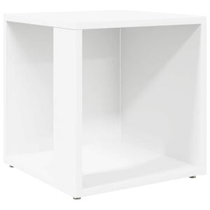 vidaXL Mesa de apoio 33x33x34,5 cm derivados de madeira branco