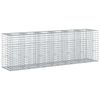 vidaXL Cama elevada de gabi&atilde;o 2 unid. 250 x 50 x 80 cm A&ccedil;o Galvanizado