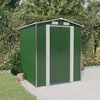 vidaXL Abrigo de jardim 192x191x223 cm a&ccedil;o galvanizado verde