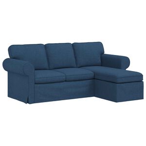 vidaXL Sof&aacute; Azul 195 x 138 x 80 cm tecido